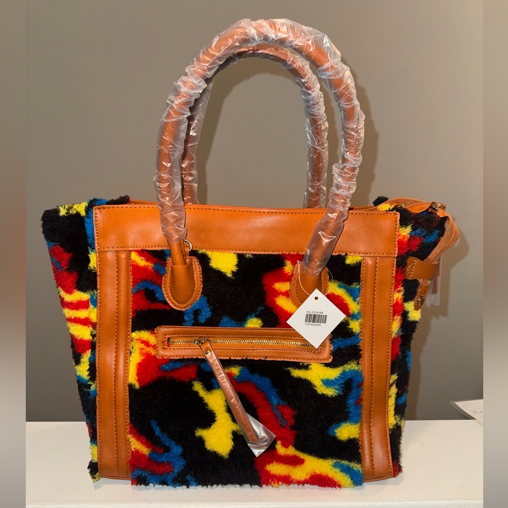 Tan Sherpa Tote Bag